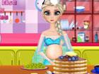 Pregnant Elsa Cooking Pancakes - Frozen games 