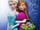 Elsa and Anna Eggs Painting