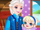 Frozen Elsa Granddaughter Caring