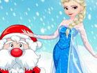 Elsa Helps Santa